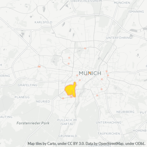 Konsentrasi Perniagaan di Poskod 81369 - Munich, Bavaria