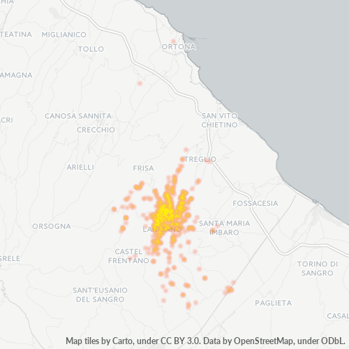 Dami ng Negosyo sa Postal Code 66034 - Chieti, Abruzzo