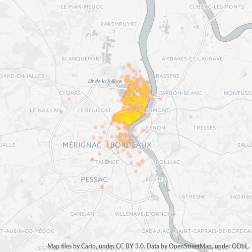 Dami ng Negosyo sa Postal Code 33300 - Burdeos, Aquitania