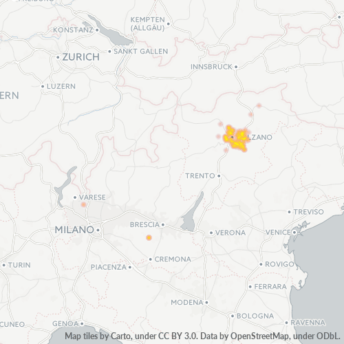 Dami ng Negosyo sa Postal Code 39050 - Italya
