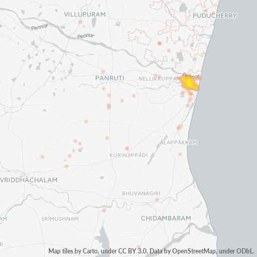Dami ng Negosyo sa Postal Code 607001 - Cuddalore, State of Tamil Nādu