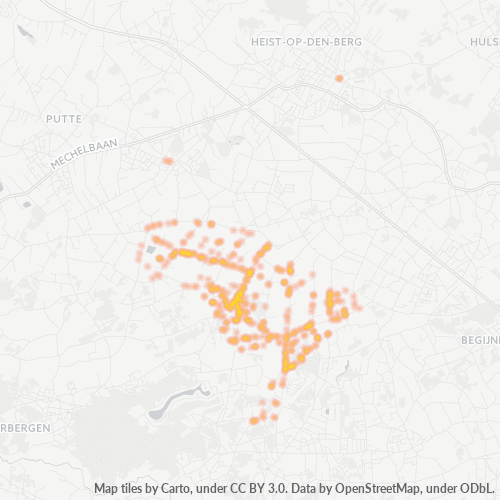 Bedrijfsconcentratie in Postcode 2223 - België