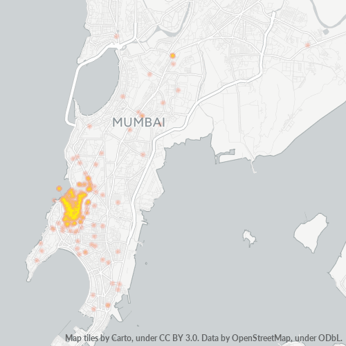 Bedrijfsconcentratie in Postcode 400034 - Bombay, Maharashtra