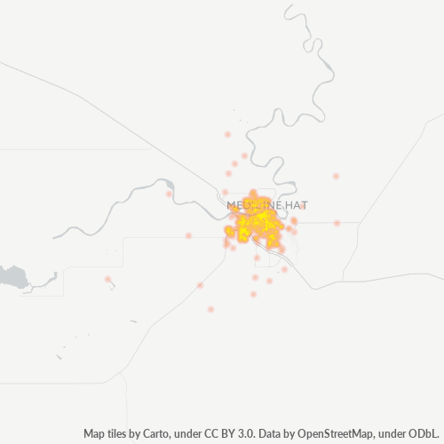 Dami ng Negosyo sa Postal Code T1A - Medicine Hat, Alberta