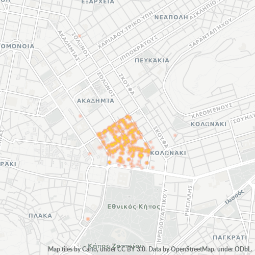 Dami ng Negosyo sa Postal Code 106 71 - Atenas, Attica