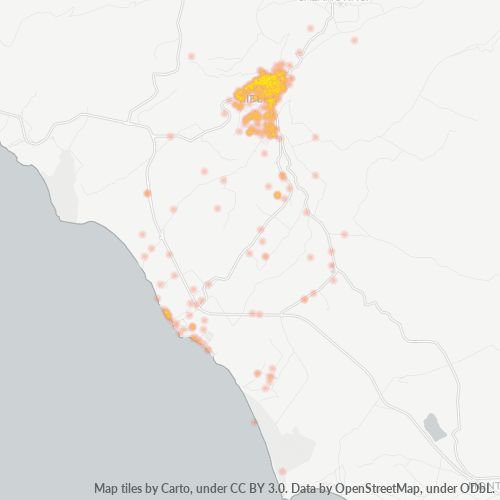 Bedrijfsconcentratie in Postcode 92016 - Italië