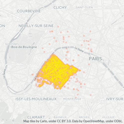 Concentració d'empreses a Codi Postal 75015 - París, Illa de França