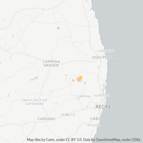 Dami ng Negosyo sa Postal Code 55870-000 - Timbaúba, Pernambuco