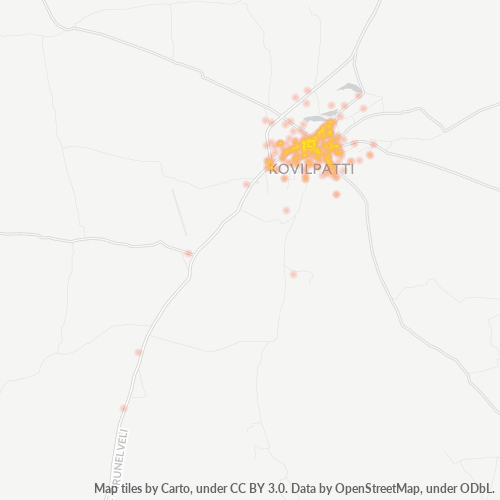 Bedrijfsconcentratie in Postcode 628501 - Kovilpatti, Tamil Nadu