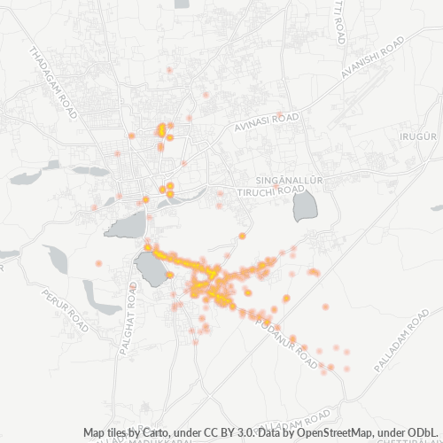 Dami ng Negosyo sa Postal Code 641023 - Coimbatore, State of Tamil Nādu