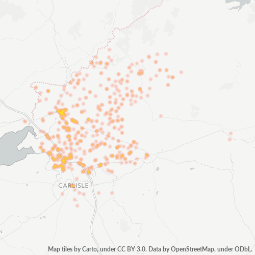 Dami ng Negosyo sa Postal Code CA6 - United Kingdom