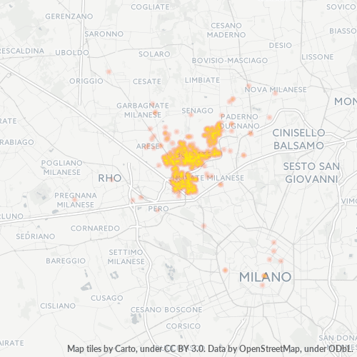Dami ng Negosyo sa Postal Code 20021 - Cassina de' Pecchi, Lombardy