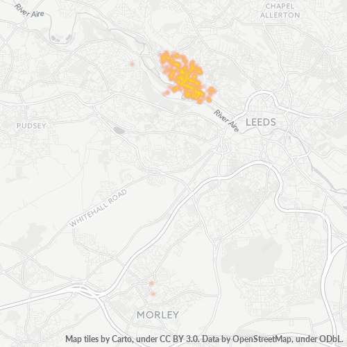 Concentració d'empreses a Codi Postal LS4 - Leeds, Anglaterra