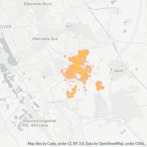 Business Concentration in Postal Code 30539 - Hanover, Lower Saxony