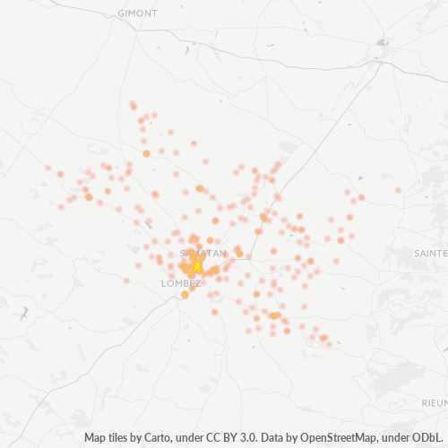 Dami ng Negosyo sa Postal Code 32130 - Lahas, Midi-Pyrénées