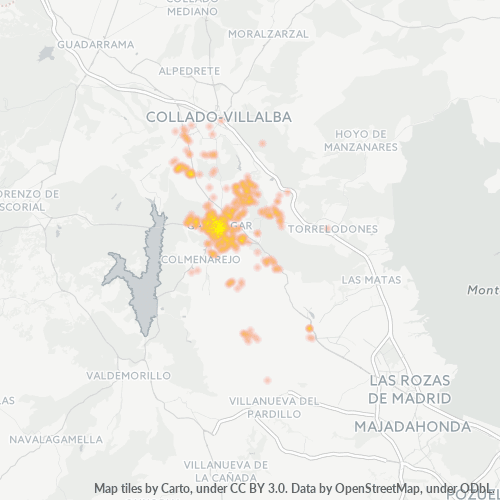 Bedrijfsconcentratie in Postcode 28260 - Spanje