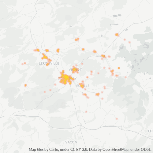 Dami ng Negosyo sa Postal Code 55200 - Frémeréville-sous-les-Côtes, Lorraine