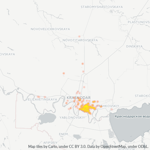 Dami ng Negosyo sa Postal Code 350001 - Krasnodar, Krasnodar Krai