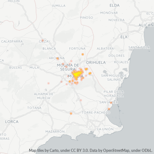 Dami ng Negosyo sa Postal Code 30007 - Murcia, Rehiyon ng Murcia