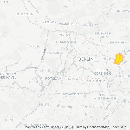 Virksomhedskoncentration i Postnummer 15370 - Vogelsdorf, Brandenburg