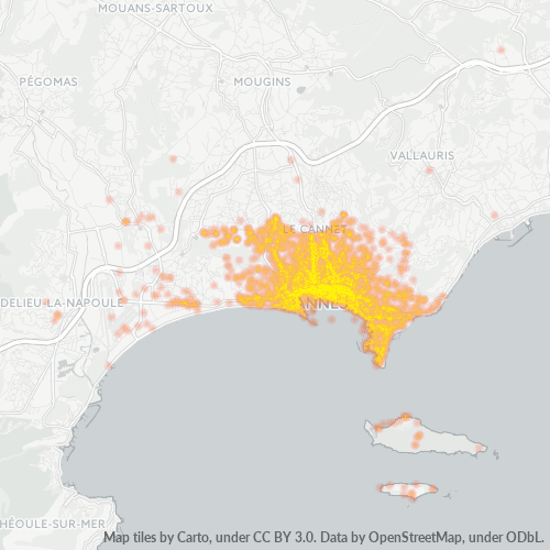 Dami ng Negosyo sa Postal Code 06400 - Cannes, Provence-Alpes-Côte d'Azur