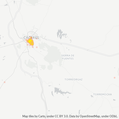 Dami ng Negosyo sa Postal Code 10002 - Cáceres, Extremadura