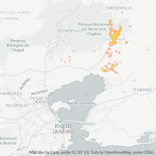 Dami ng Negosyo sa Postal Code 25940-000 - Guapimirim, Rio de Janeiro