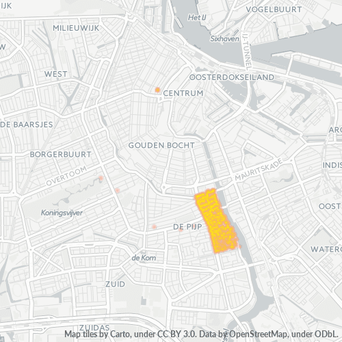 Dami ng Negosyo sa Postal Code 1074 - Amsterdam, Provincie Noord-Holland