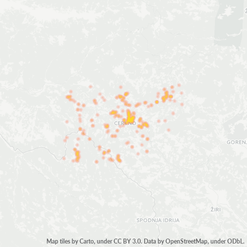 Dami ng Negosyo sa Postal Code 5282 - Cerkno