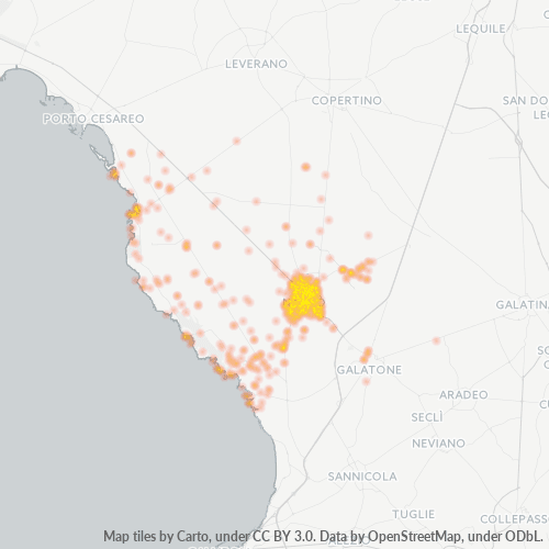 Dami ng Negosyo sa Postal Code 73048 - Nardò, Apulia