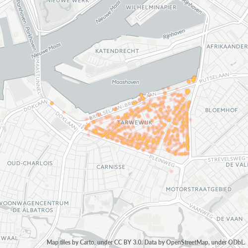 Dami ng Negosyo sa Postal Code 3081 - Rotterdam, Provincie Zuid-Holland