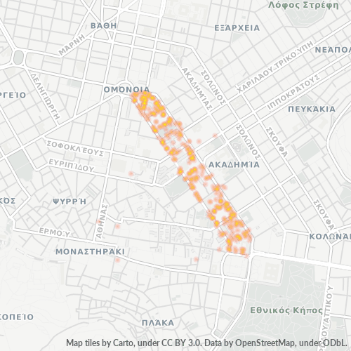 Dami ng Negosyo sa Postal Code 105 64 - Atenas, Attica