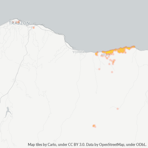 Dami ng Negosyo sa Postal Code 61900 - Arsin, Trabzon Province
