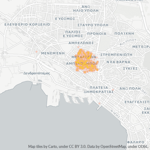 Dami ng Negosyo sa Postal Code 561 23 - Ampelókipoi, Central Macedonia