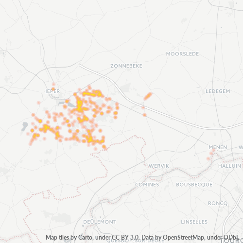Bedrijfsconcentratie in Postcode 8902 - Hollebeke, Vlaanderen