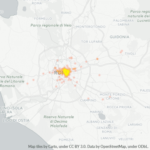 Dami ng Negosyo sa Postal Code 00185 - Roma, Lazio