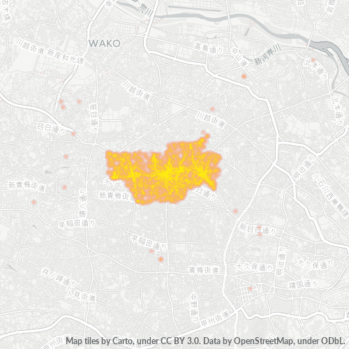 Bedrijfsconcentratie in Postcode 176 - Minamisenju, Tokyo Prefecture