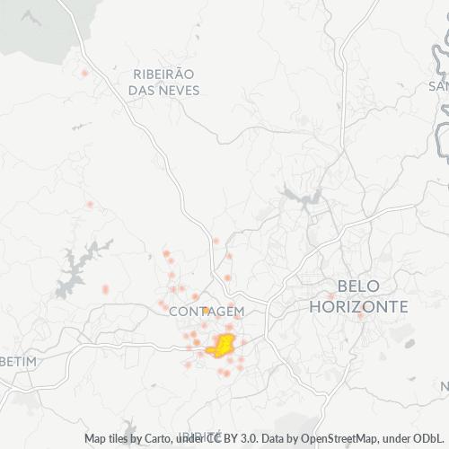 Business Concentration in Postal Code 32260-000 - Contagem, Minas Gerais