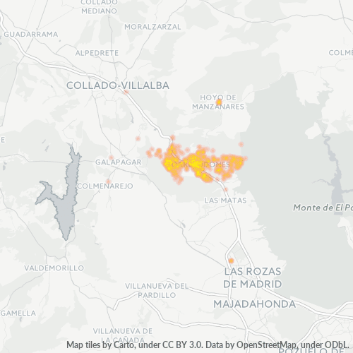 Dami ng Negosyo sa Postal Code 28250 - Galapagar, Pamayanan ng Madrid