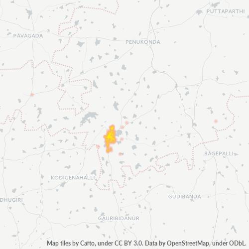 Dami ng Negosyo sa Postal Code 515201 - Hindupur, Andhra Pradesh