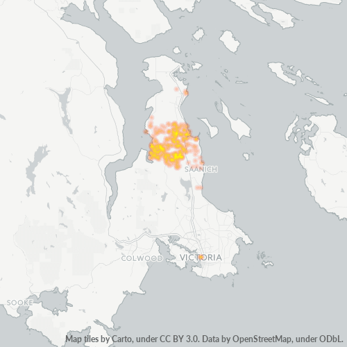 Dami ng Negosyo sa Postal Code V8M - British Columbia