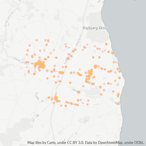 Mkusanyiko wa Biashara katika Posta 5871 - Nyborg, Region Syddanmark