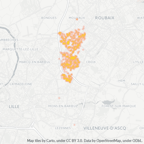 Concentració d'empreses a Codi Postal 59290 - Wasquehal, Nord – Pas de Calais
