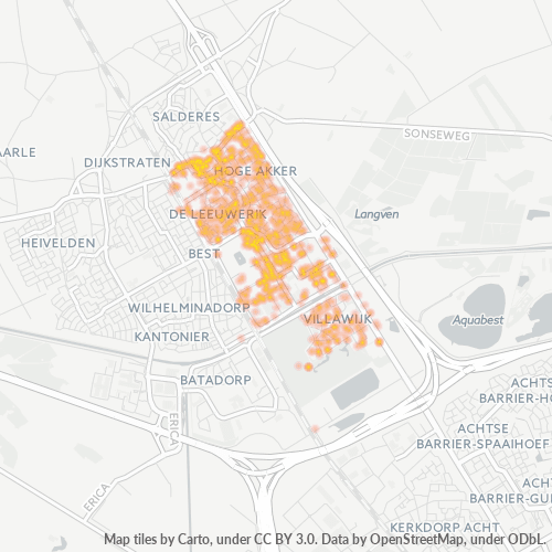 Dami ng Negosyo sa Postal Code 5683 - Best, Provincie Noord-Brabant
