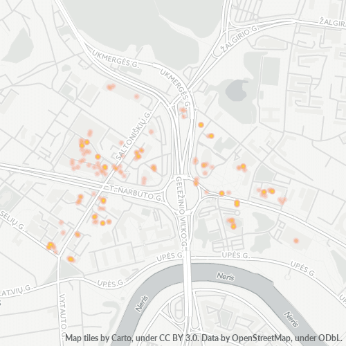 Business Concentration in Postal Code 08105 - Vilnius, Vilnius County