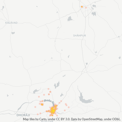 Dami ng Negosyo sa Postal Code 360370 - Jetpur, Gujarat