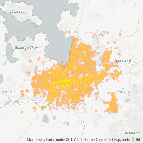 Dami ng Negosyo sa Postal Code 4000 - Roskilde, Region Sjælland