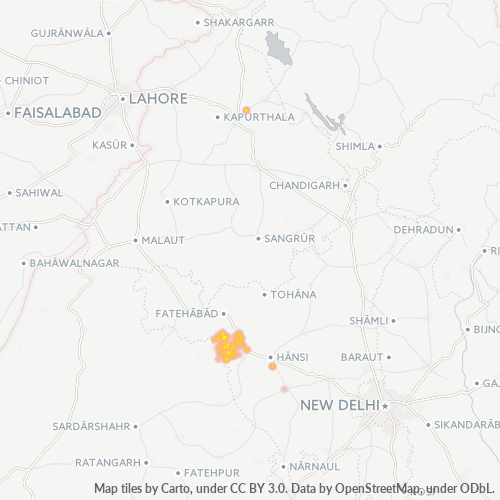 Dami ng Negosyo sa Postal Code 125052 - Hisar, State of Haryāna