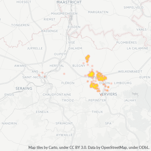 Bedrijfsconcentratie in Postcode 4650 - Herve, Wallonië