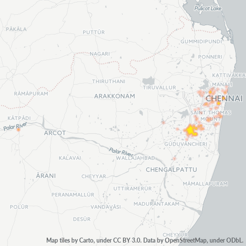 Dami ng Negosyo sa Postal Code 600063 - Tambaram, State of Tamil Nādu